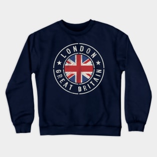 London Great Britain Flag Crewneck Sweatshirt